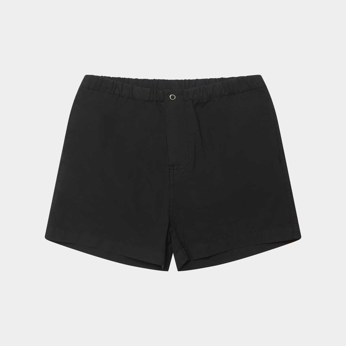 Boys & Girls Black Cotton Shorts