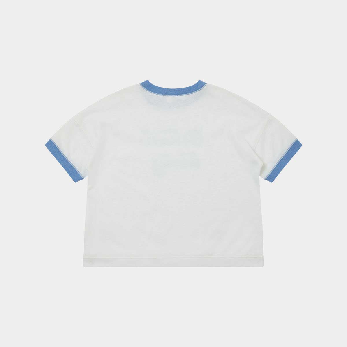 Boys & Girls White Cotton T-Shirt