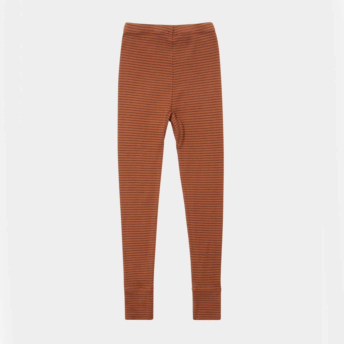 Boys & Girls Brown Cotton Leggings