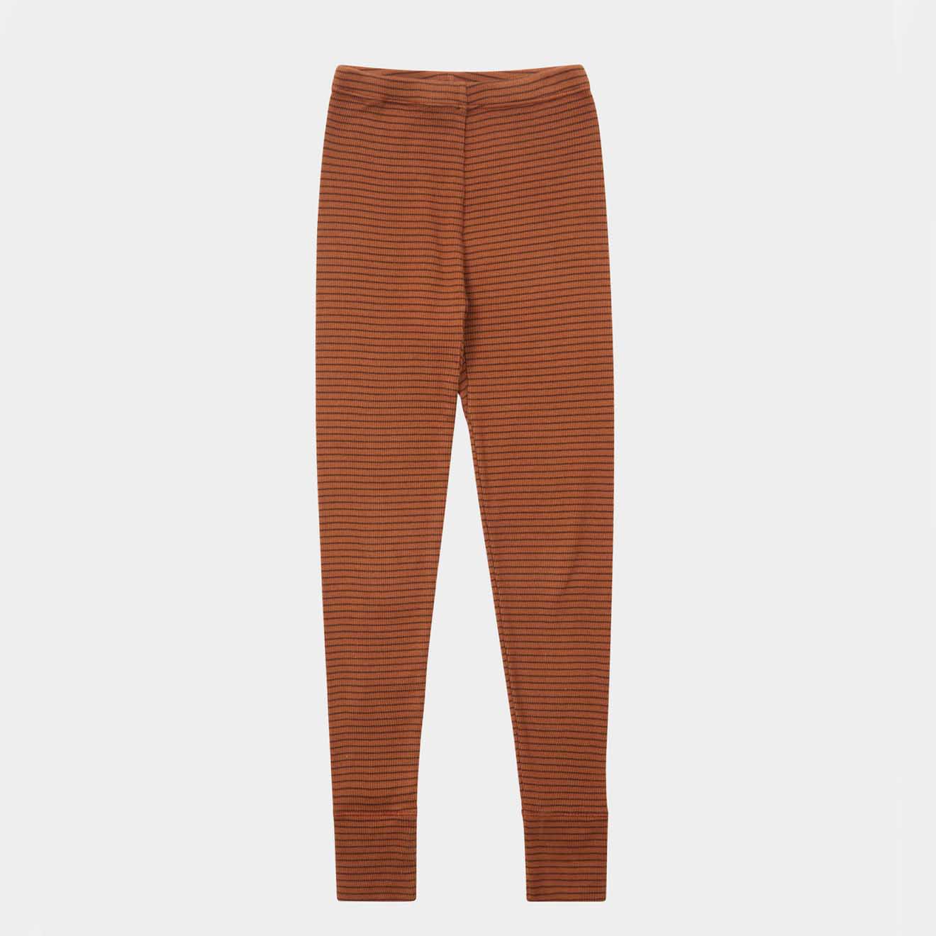 Boys & Girls Brown Cotton Leggings