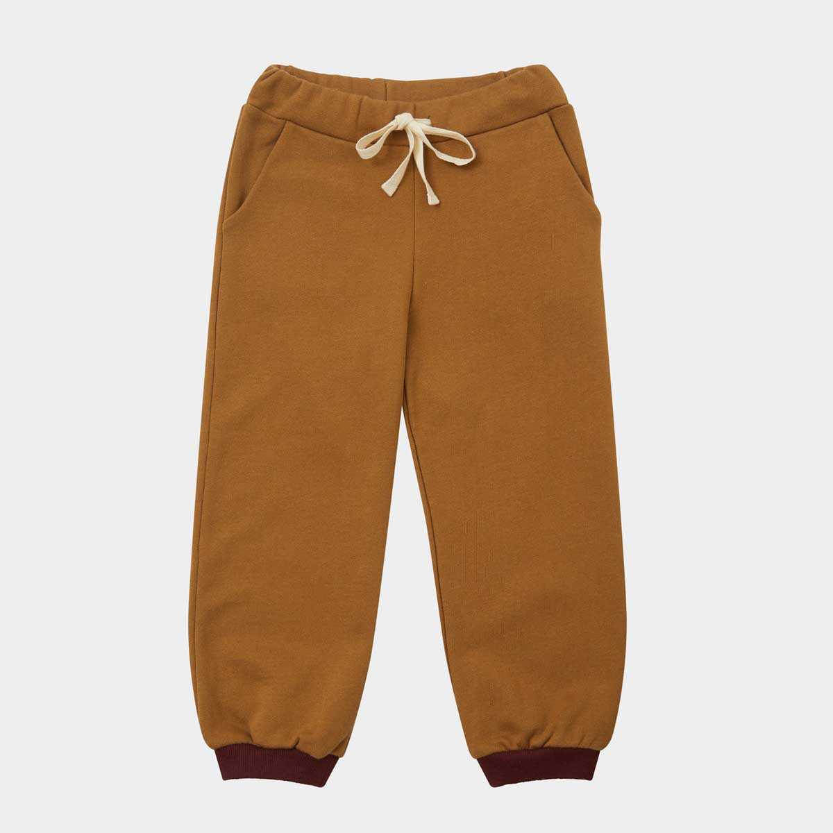 Boys & Girls Caramel Cotton Trousers