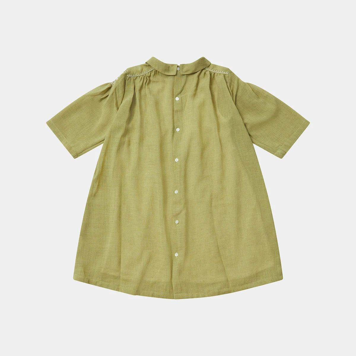 Girls Yellow Cotton Dress