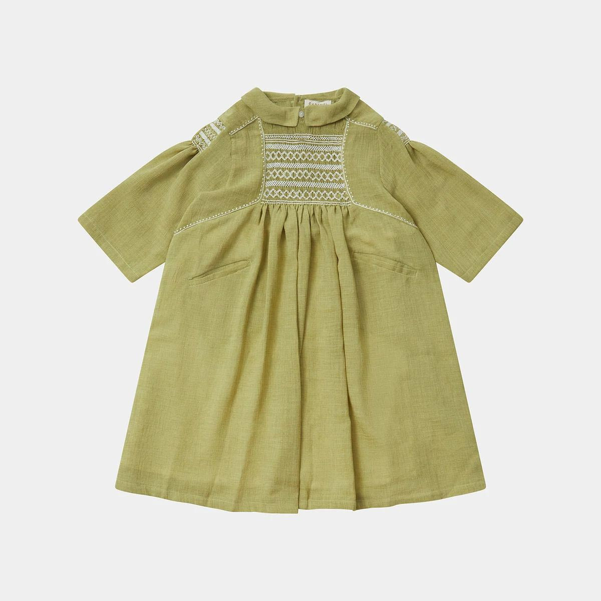 Girls Yellow Cotton Dress