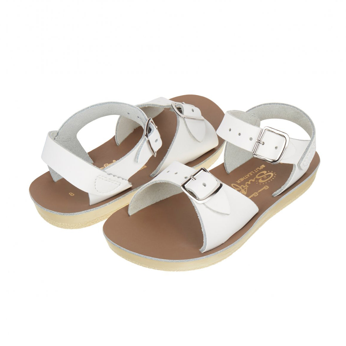 Boys & Girls White "Surfer" Sandals