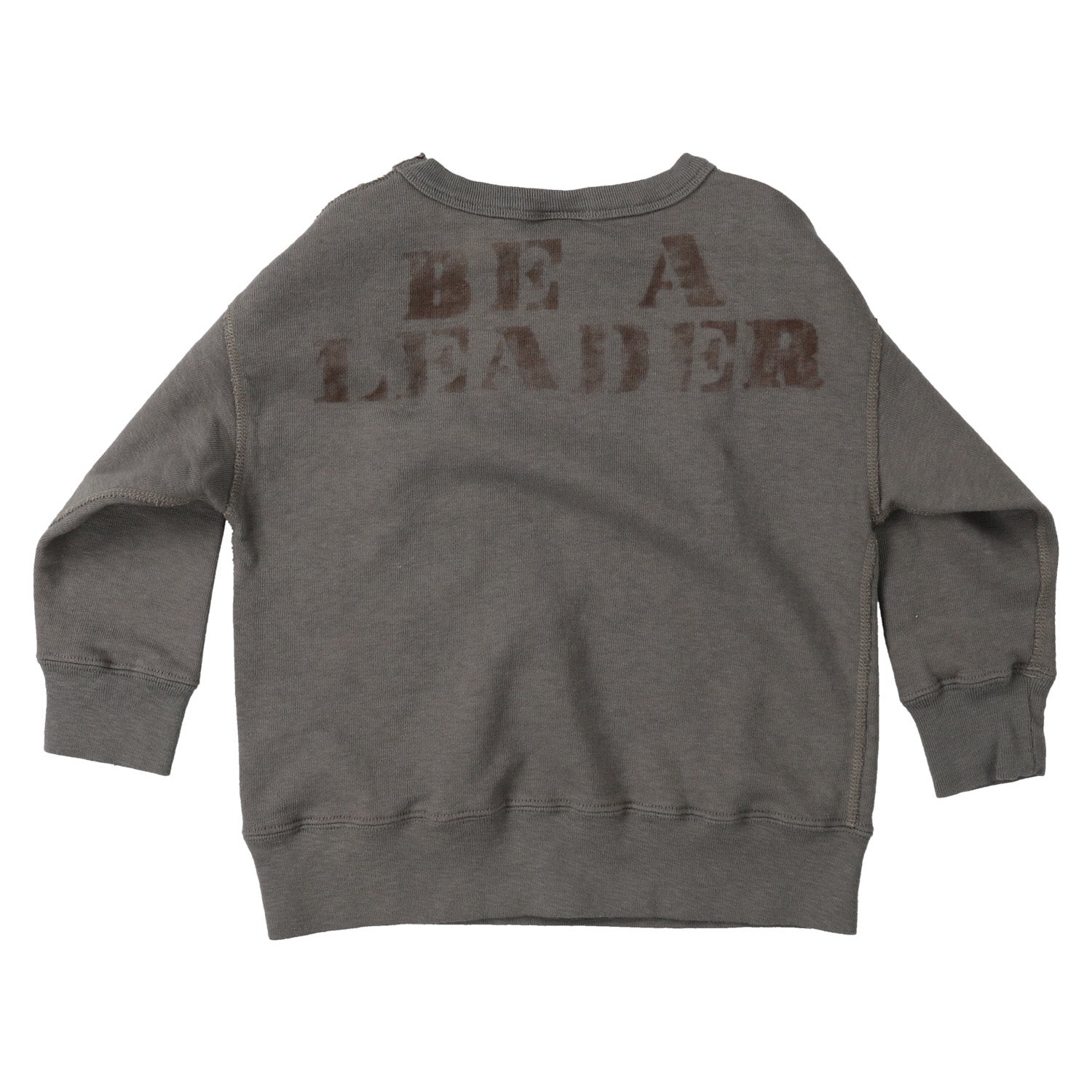 Boys Grey Logo Cotton Sweatshirt