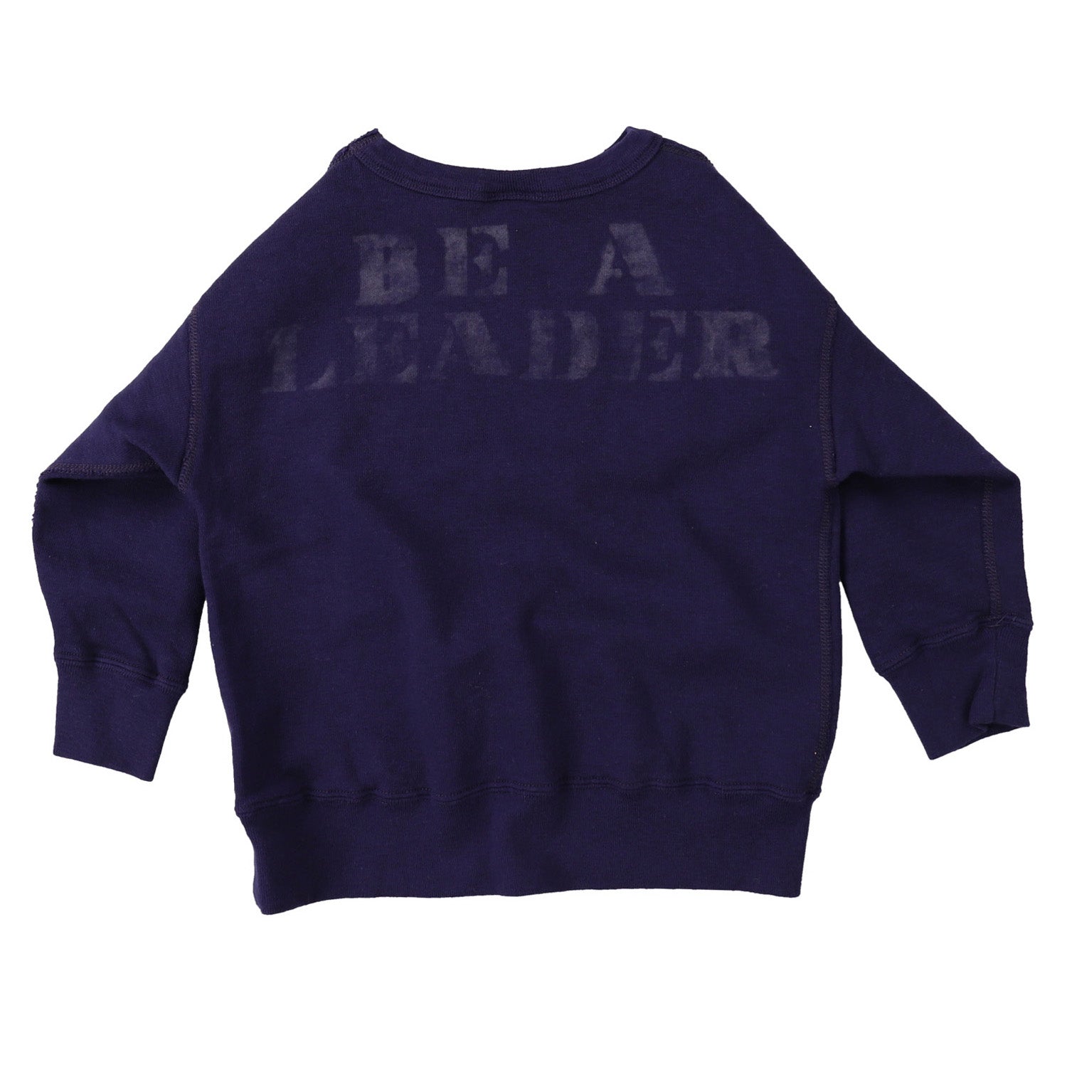 Boys Navy Logo Cotton Sweatshirt