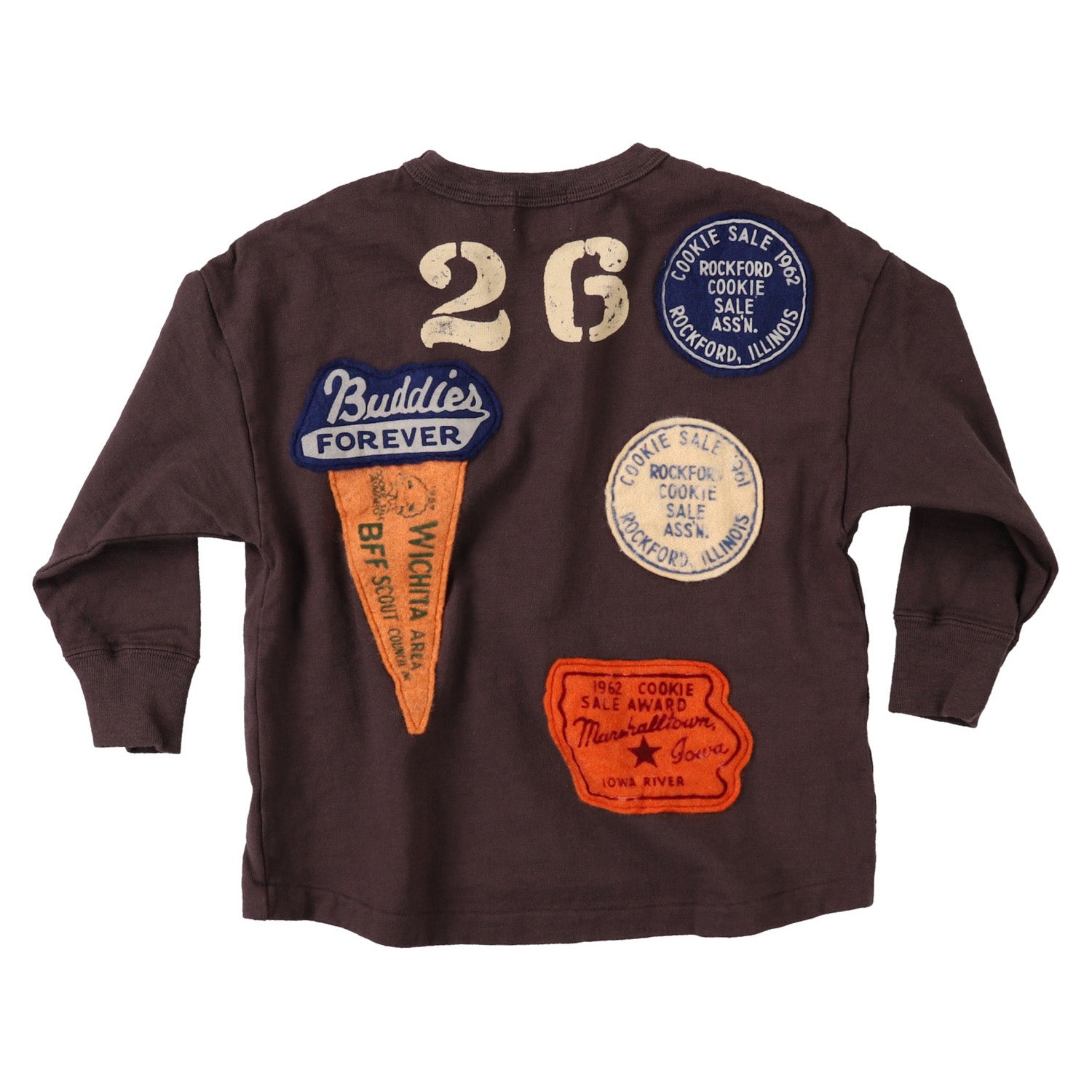 Boys & Girls Brown Printed Cotton T-Shirt