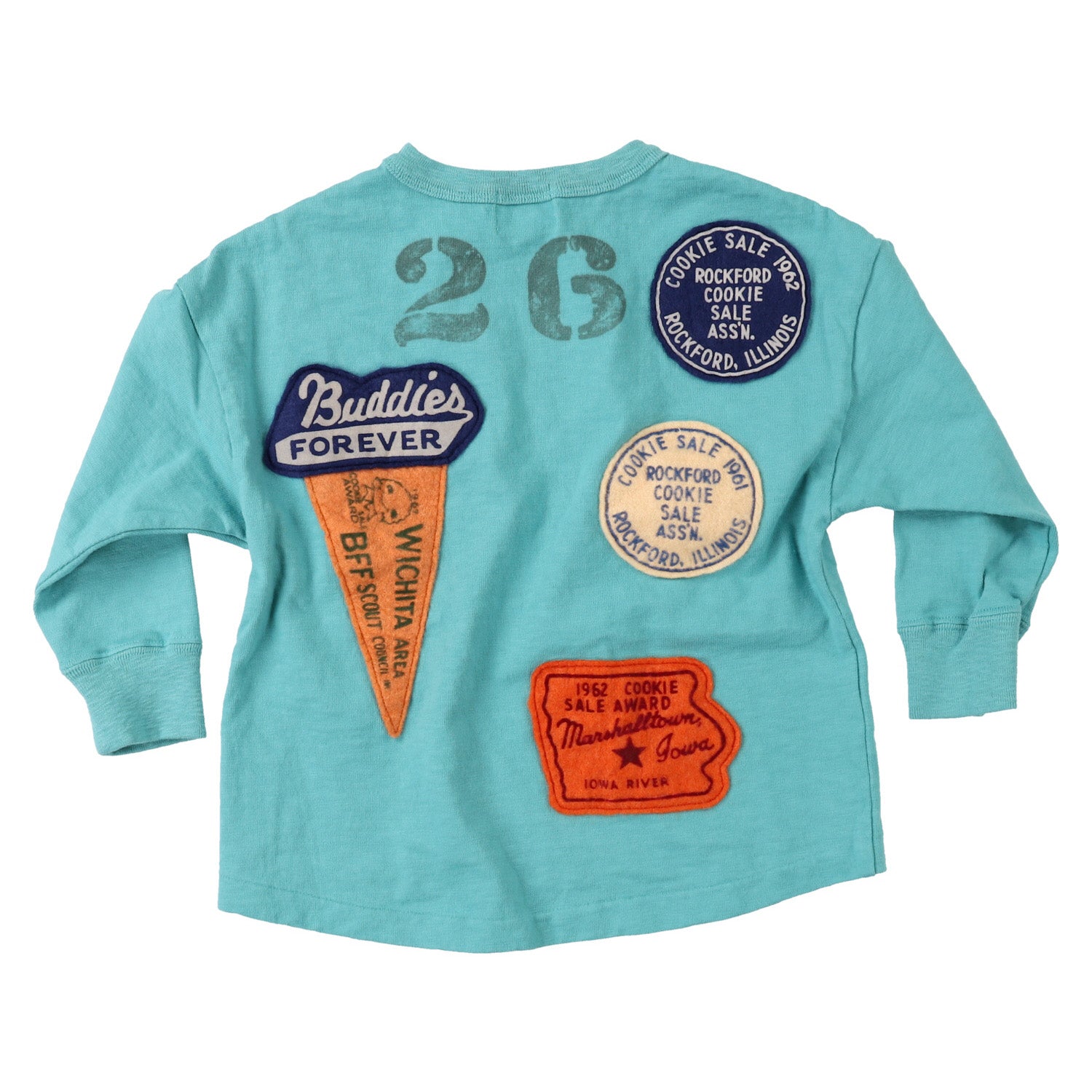 Boys & Girls Blue Printed Cotton T-Shirt