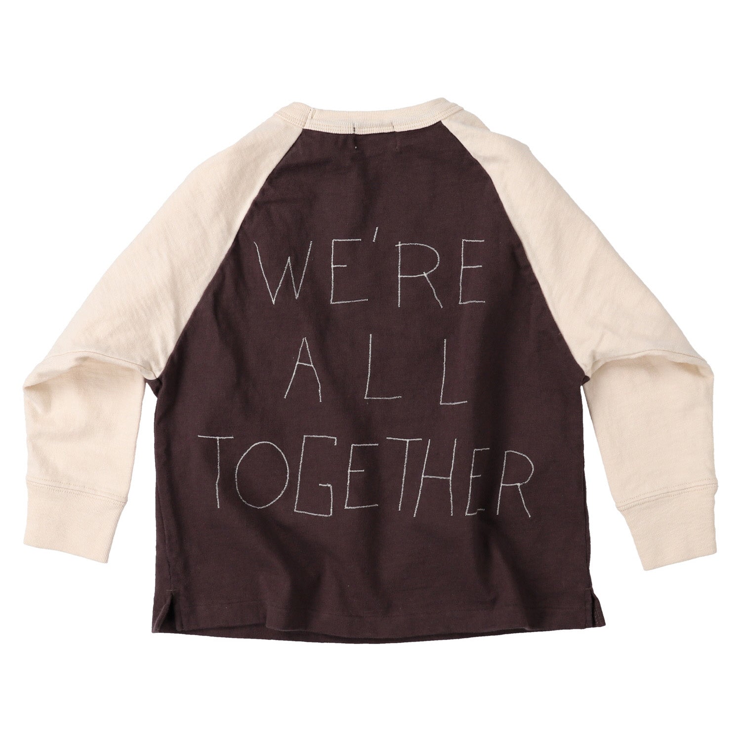 Boys & Girls Brown Printed Cotton T-Shirt