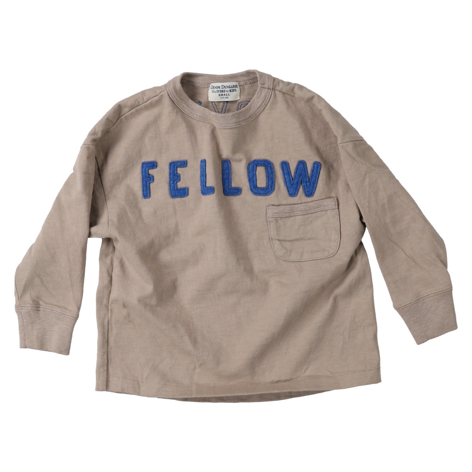 Boys Beige Logo Cotton T-Shirt