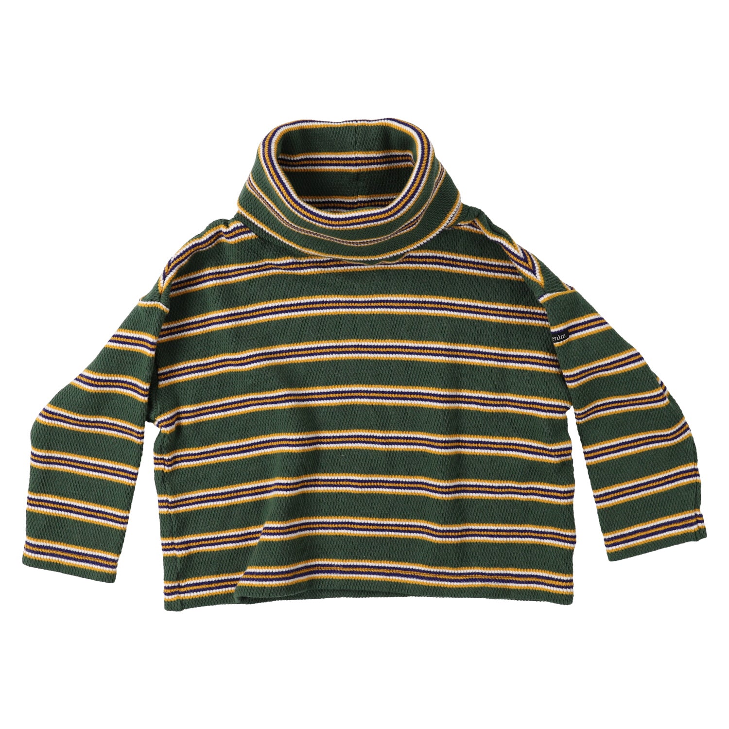 Boys & Girls Green Stripes Cotton T-Shirt