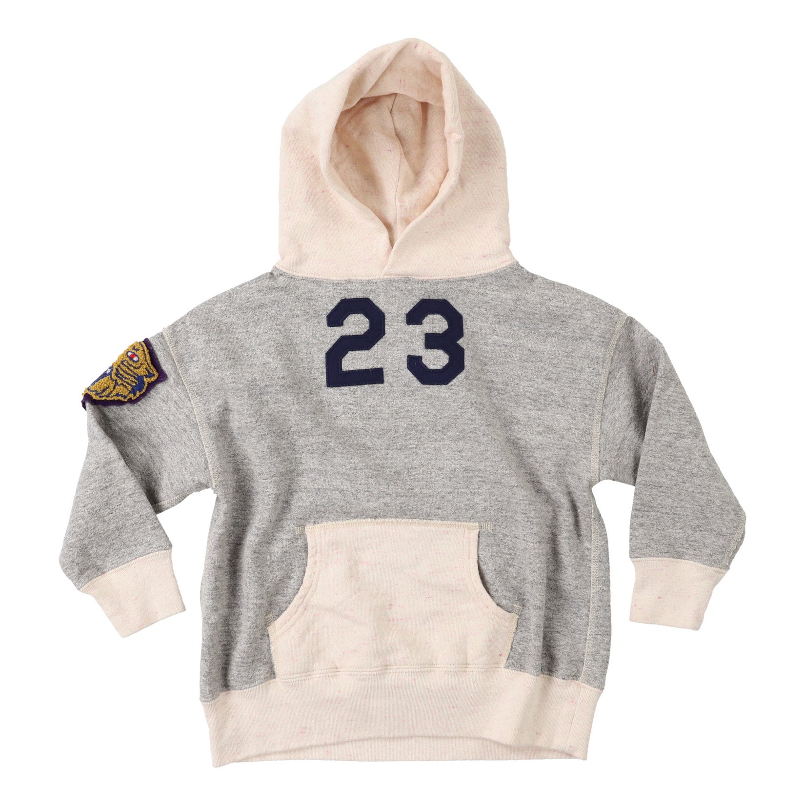 Boys Light Grey Hooded Sweatshirt