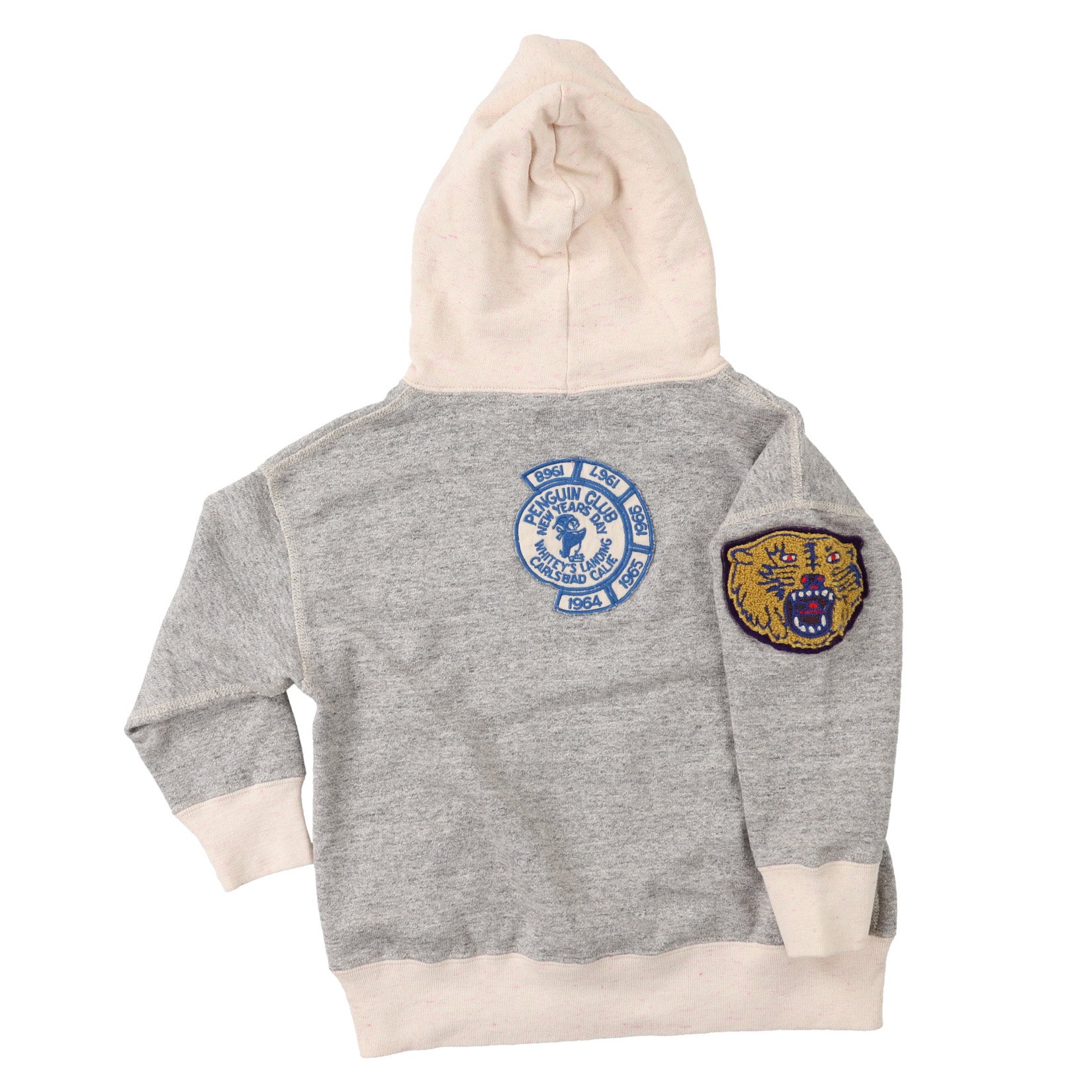 Boys Light Grey Hooded Sweatshirt