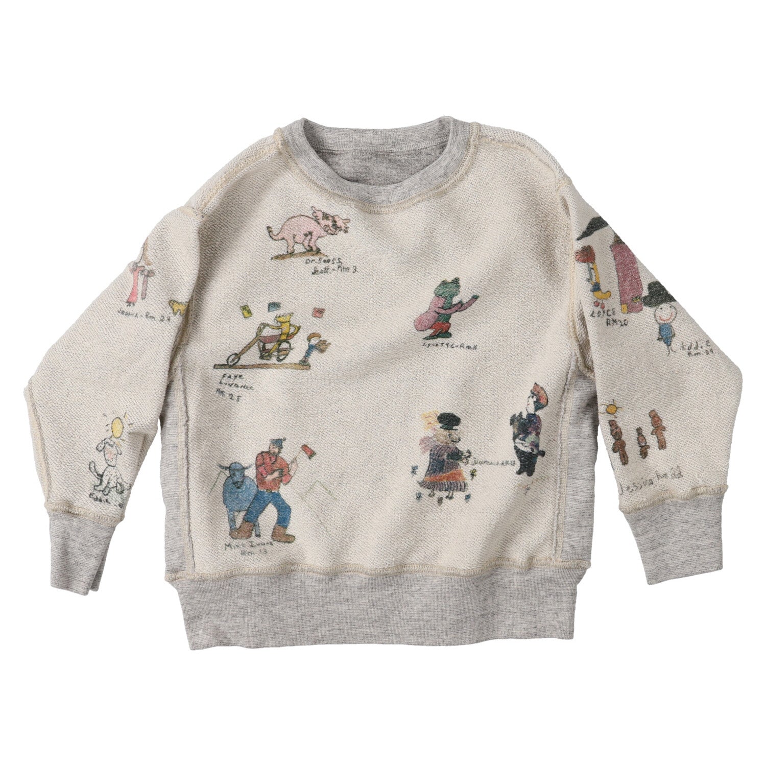 Boys Grey Printed Reversible Sweatshirt