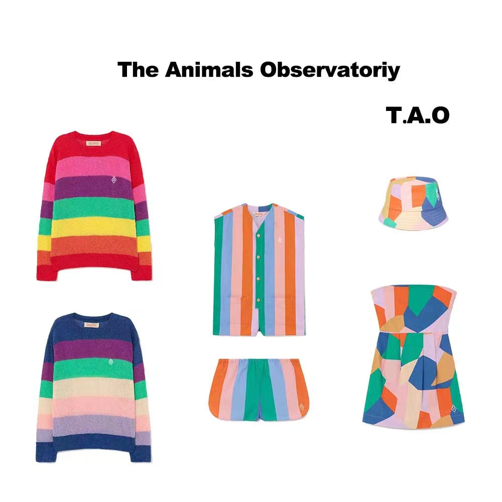 Girls Multicolor Stripe Short