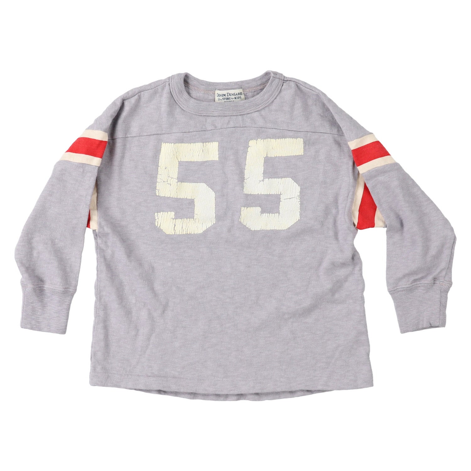 Boys & Girls Grey Cotton Long Sleeves T-Shirt