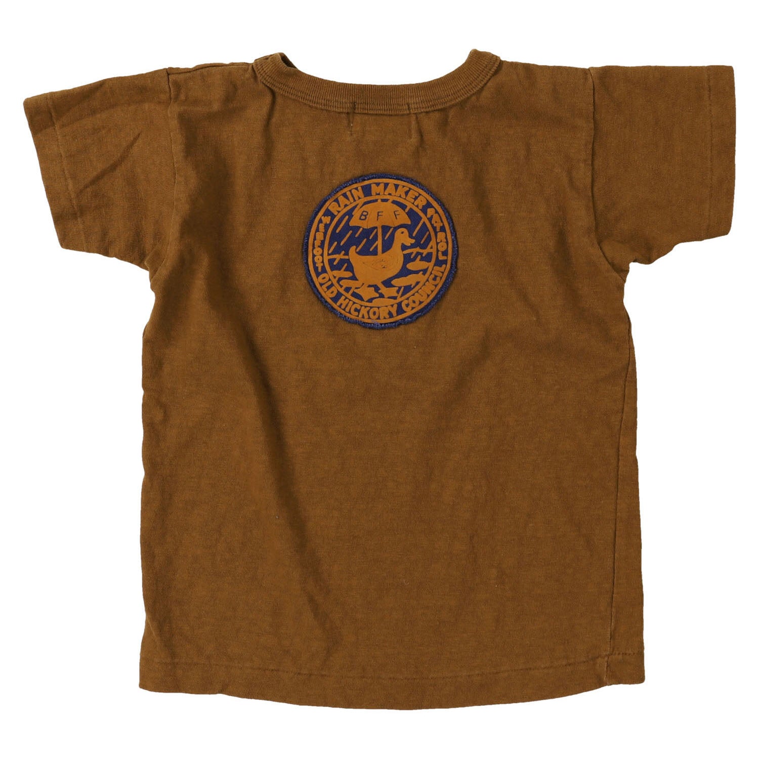 Boys & Girls Brown Cotton T-Shirt