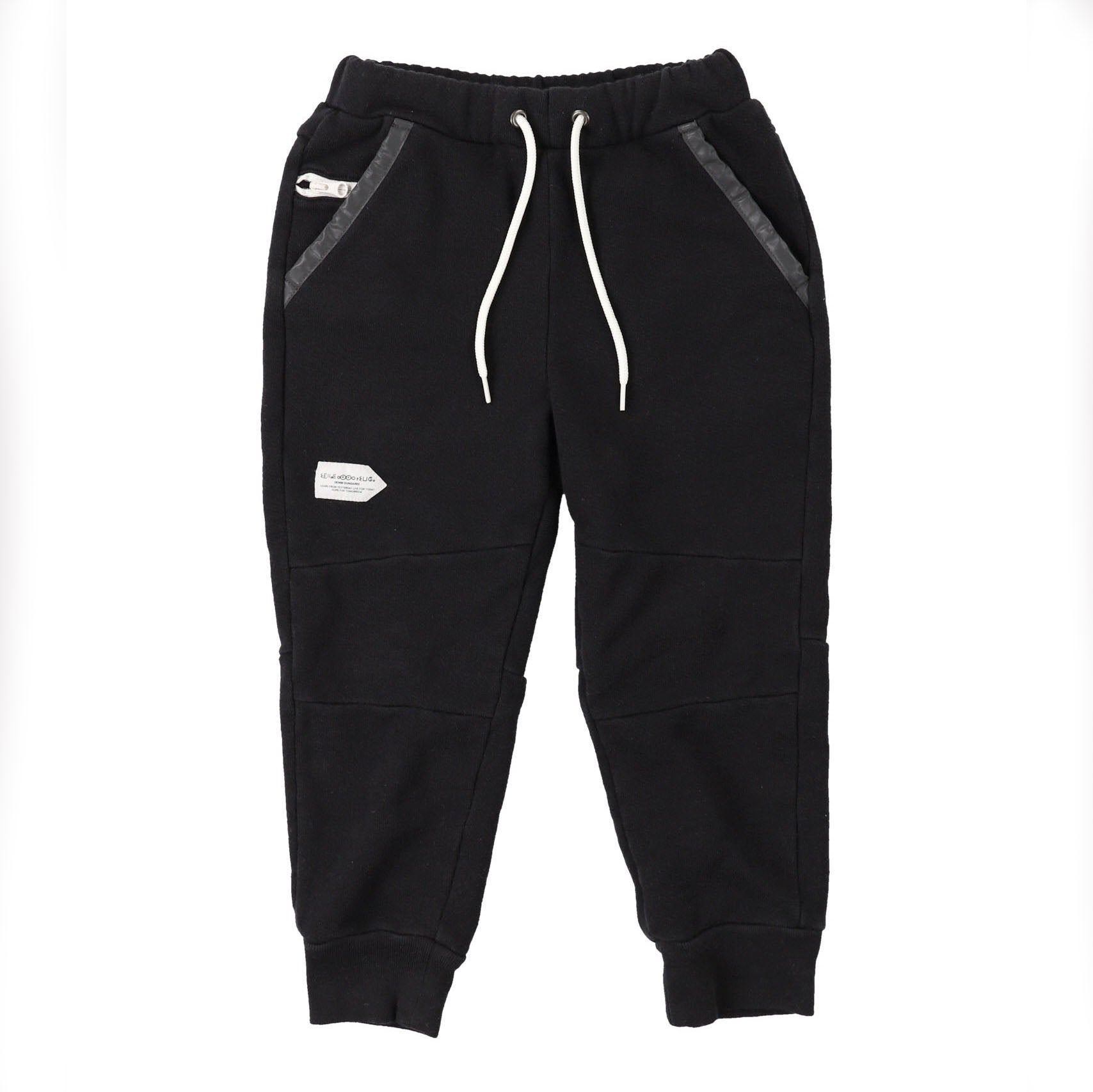 Boys & Girls Black Cotton Trousers