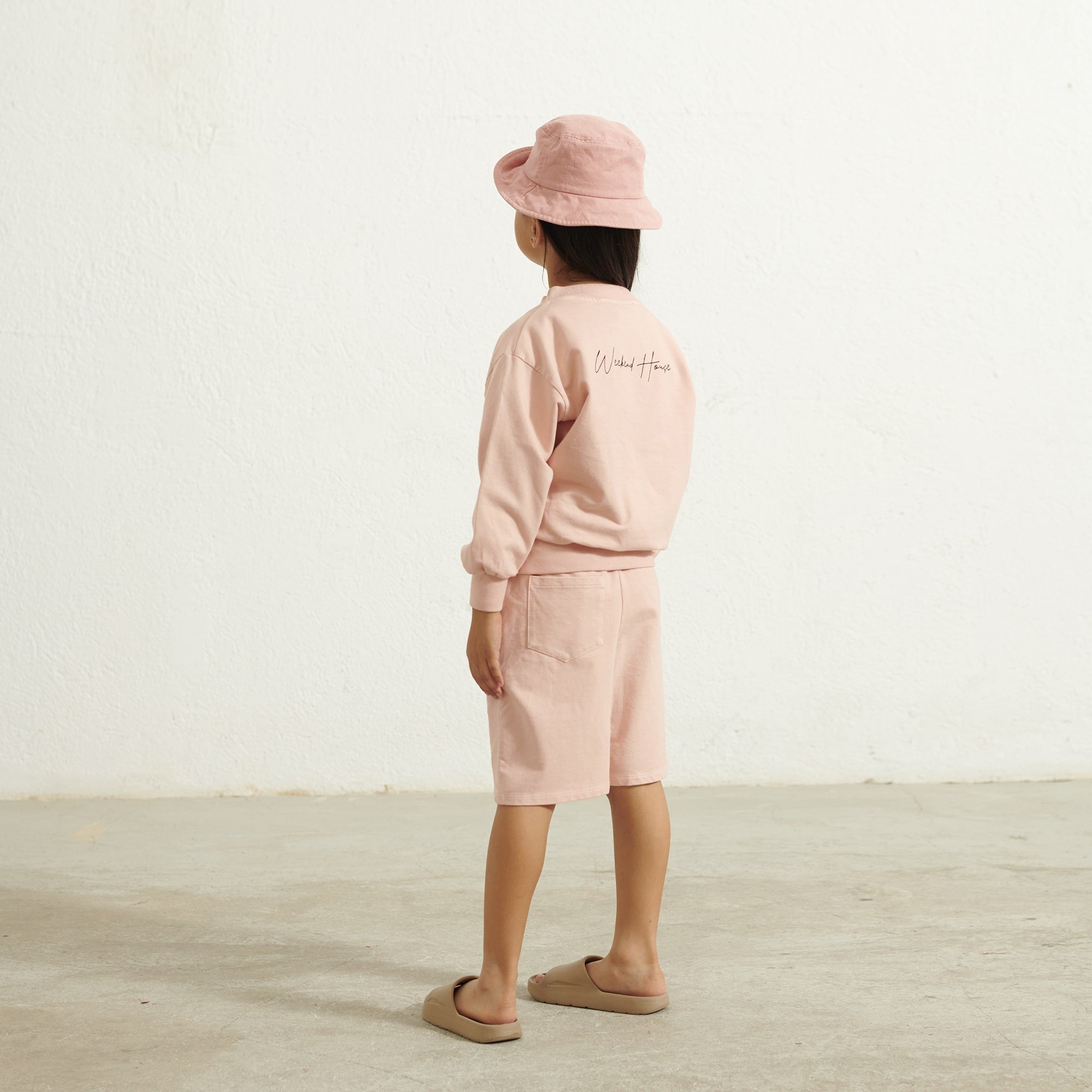 Boys & Girls Pink Cotton Shorts