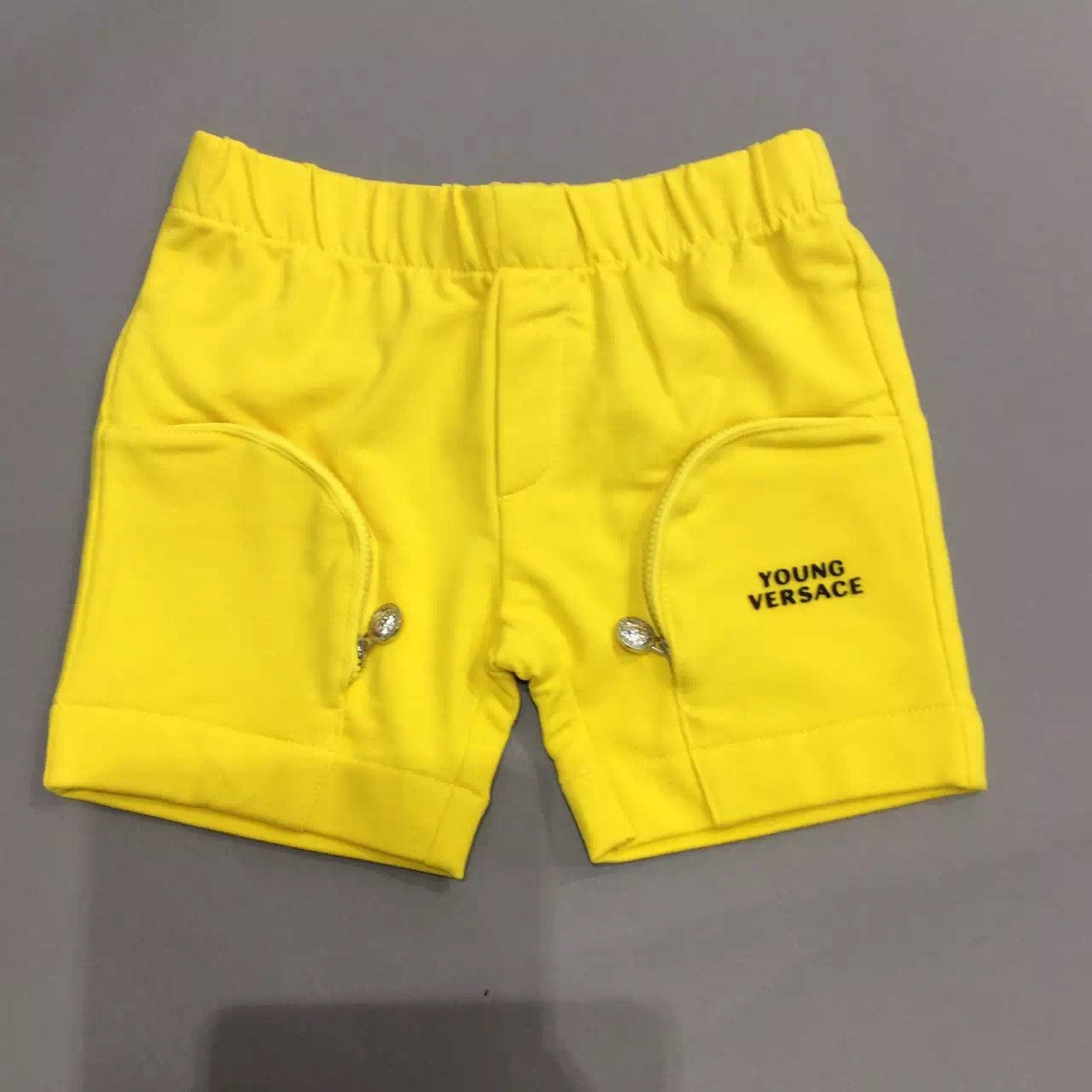 Baby Boys Yellow Short With Zip-Up Pockets - CÉMAROSE | Children's Fashion Store