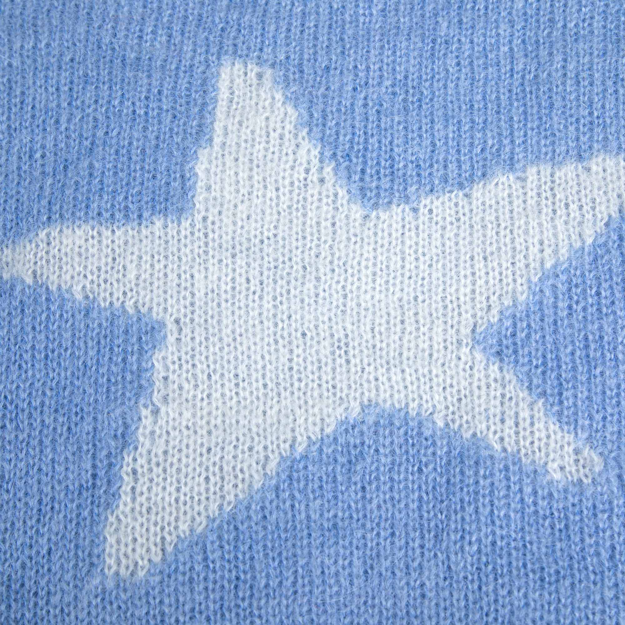 Girls Blue Star Sweater