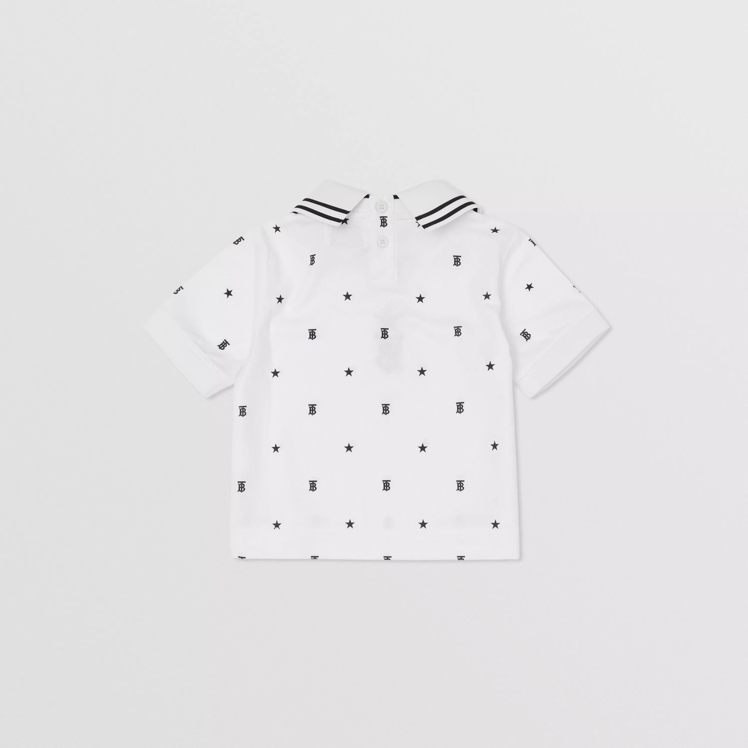 Baby Boys White & Black Logo Shirt