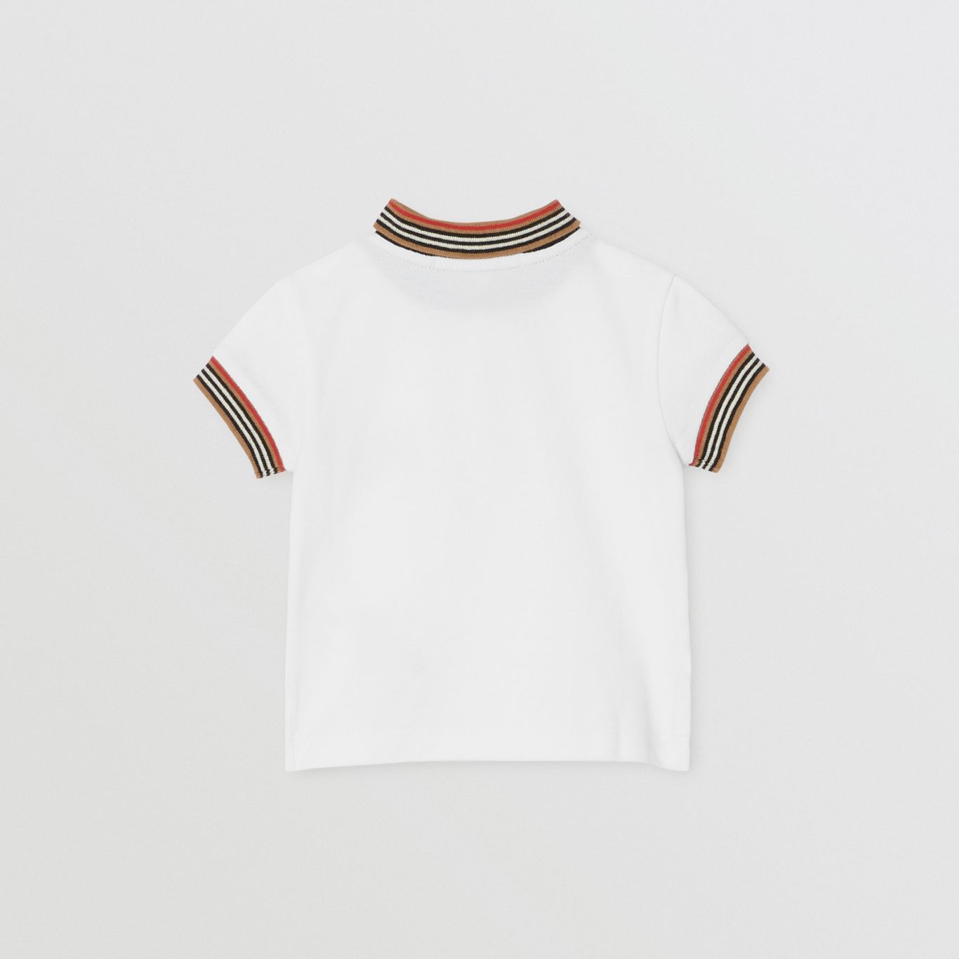 Baby Boys White Cotton Polo Shirt