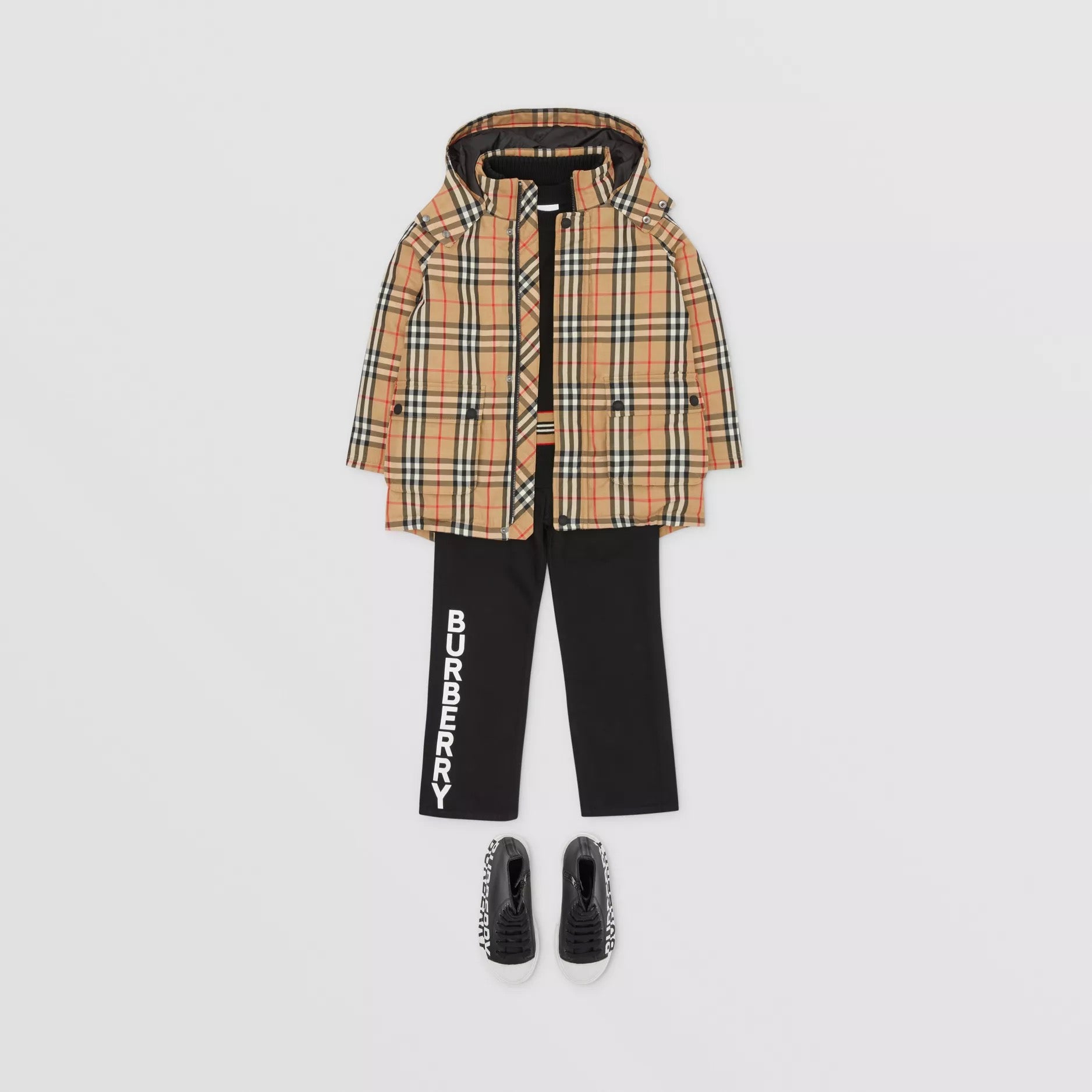 Boys & Girls Archive Beige Check Jacket