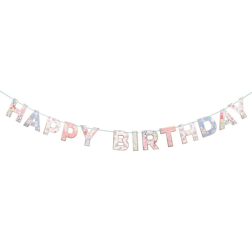 English Garden Birthday Garland (1.8 Meter)