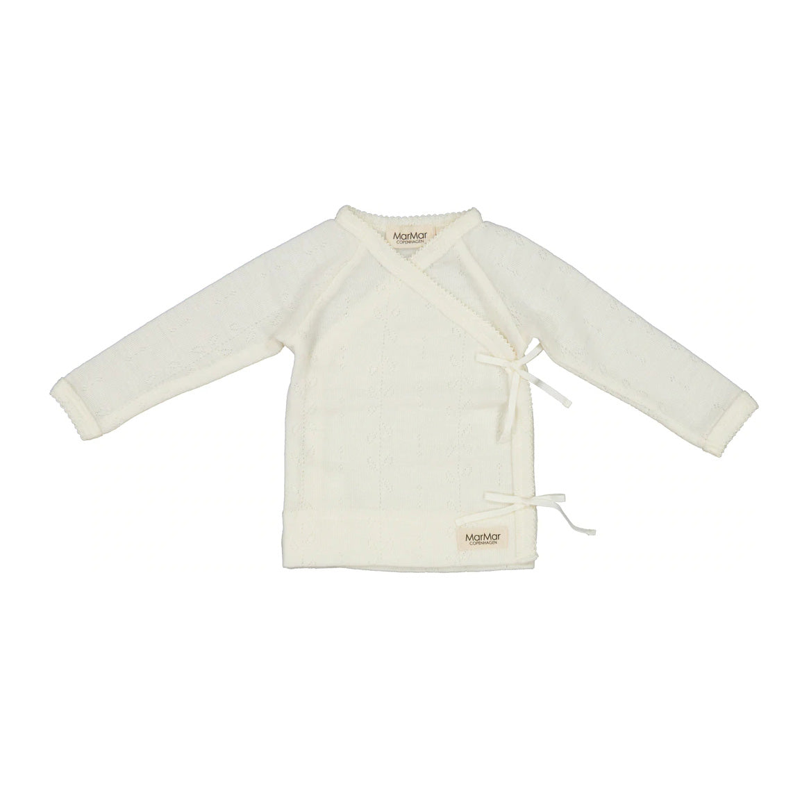 Baby Boys & Girls White Wool Top