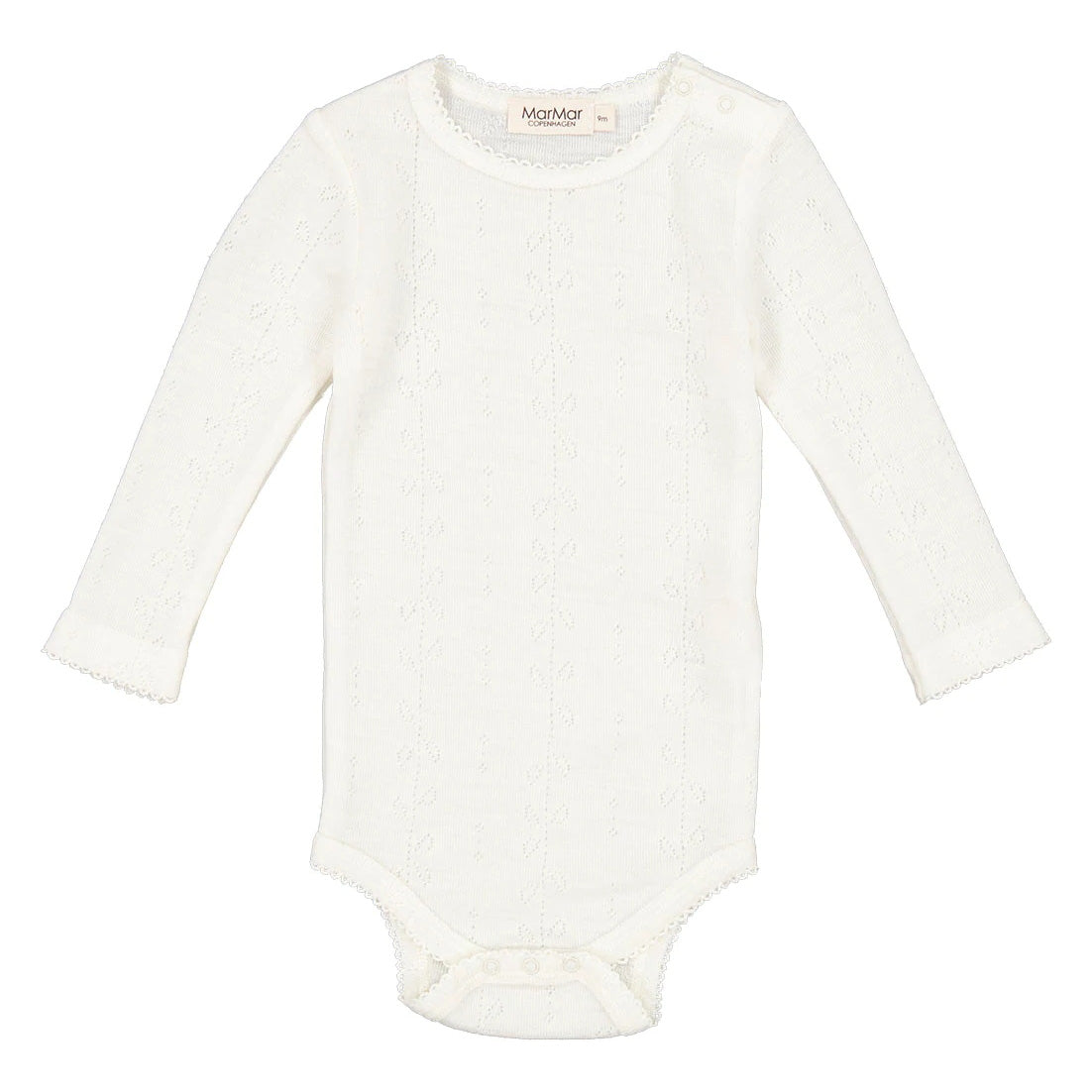 Baby Boys & Girls White Wool Babysuit