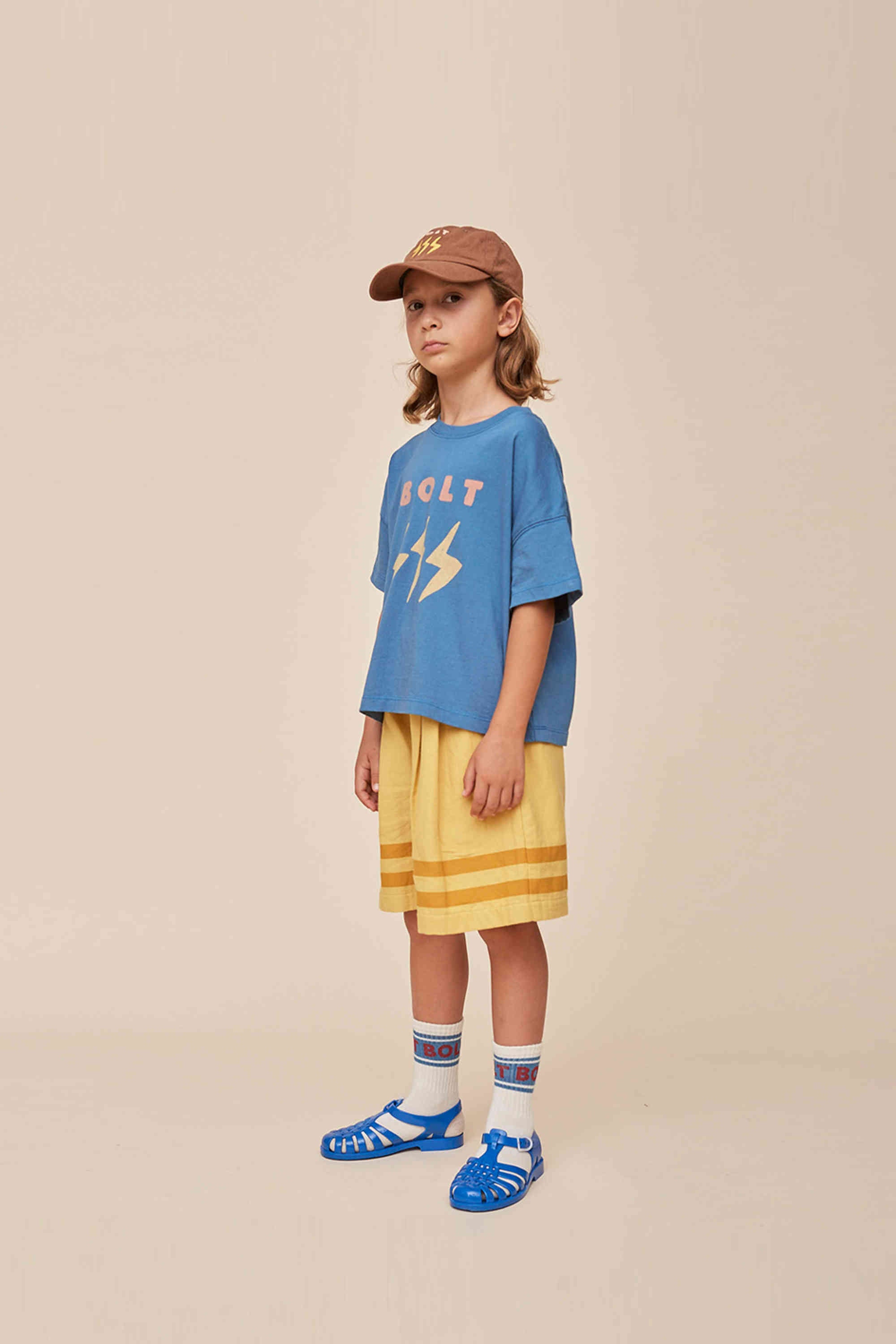 Boys & Girls Blue Cotton T-Shirt