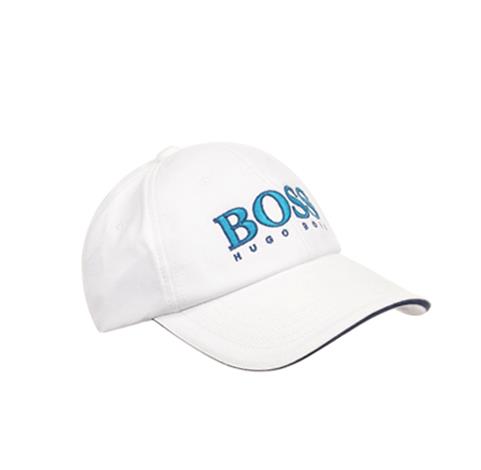 Boys White Cotton Twill Cap