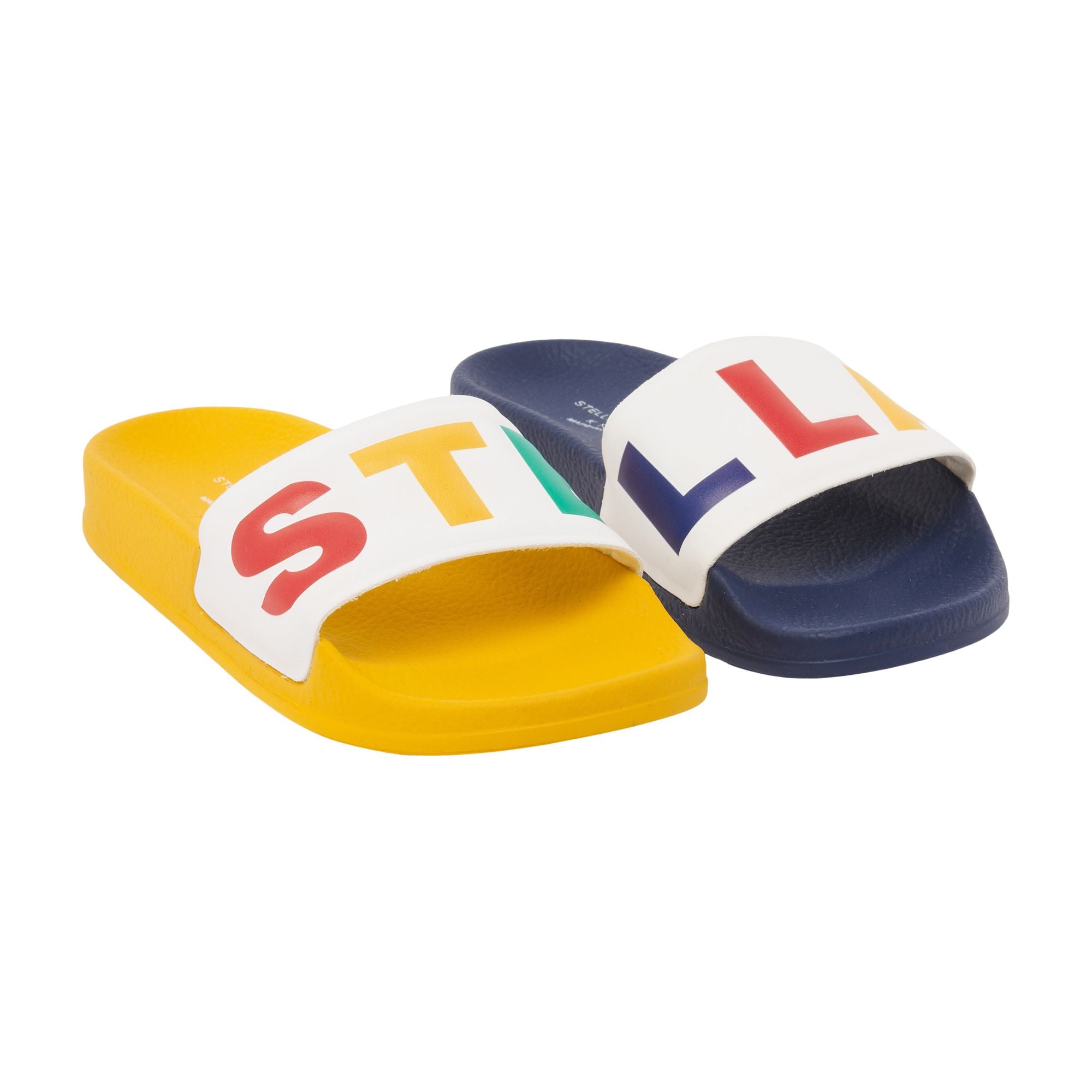 Boys & Girls Yellow Logo Slippers