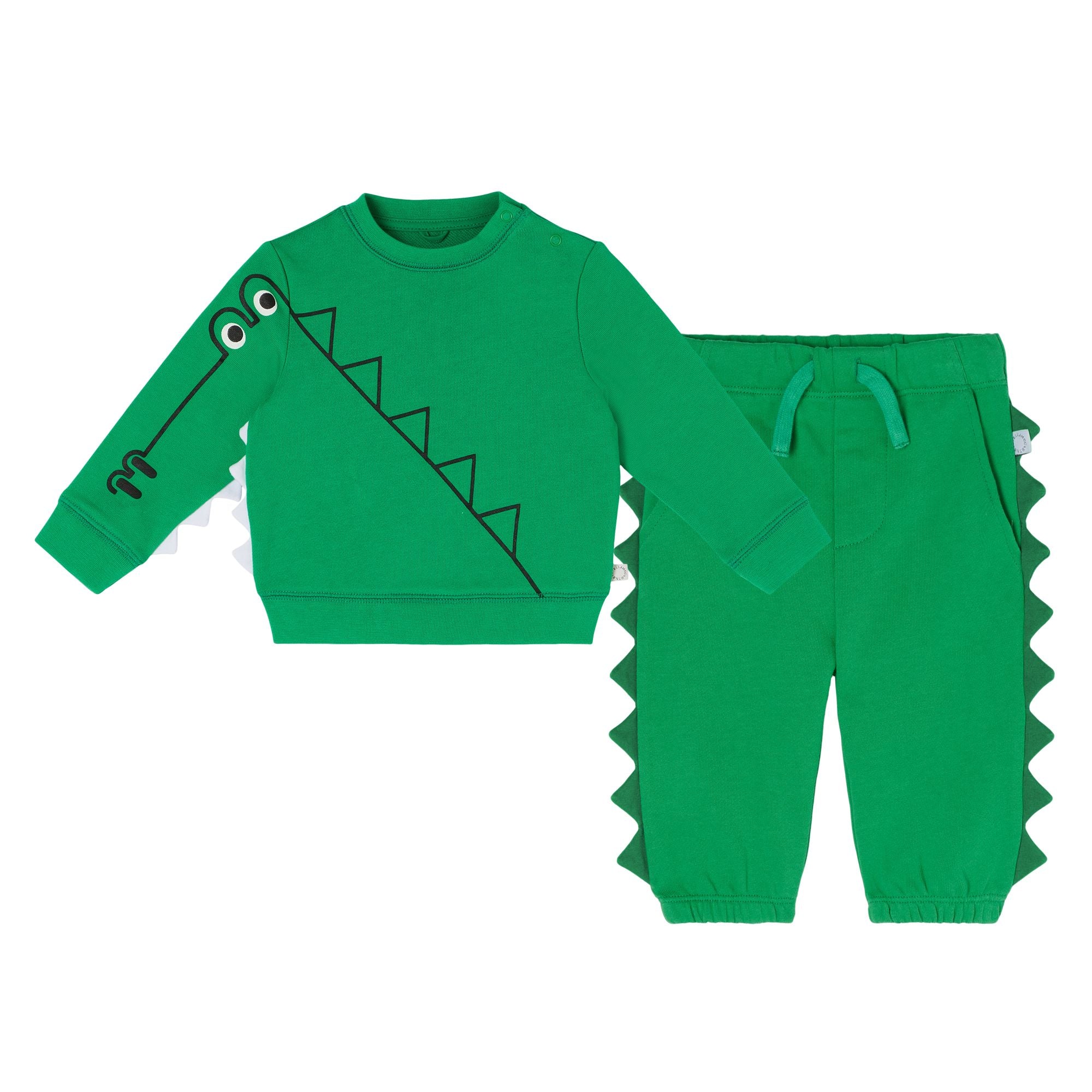 Baby Boys & Girls Green Cotton Set