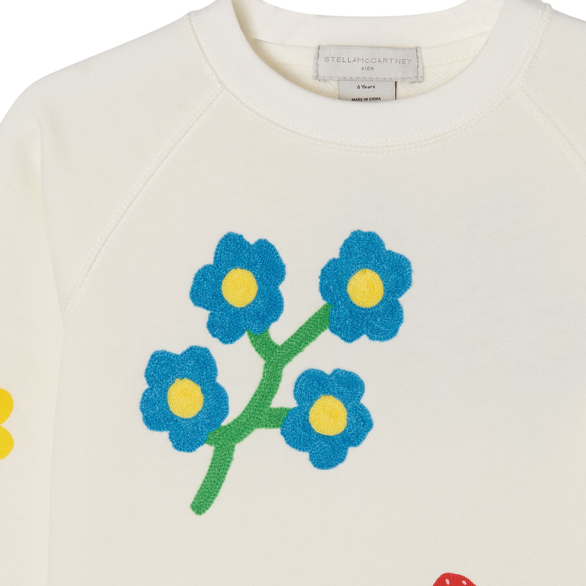 Boys & Girls White Cotton Sweatshirt