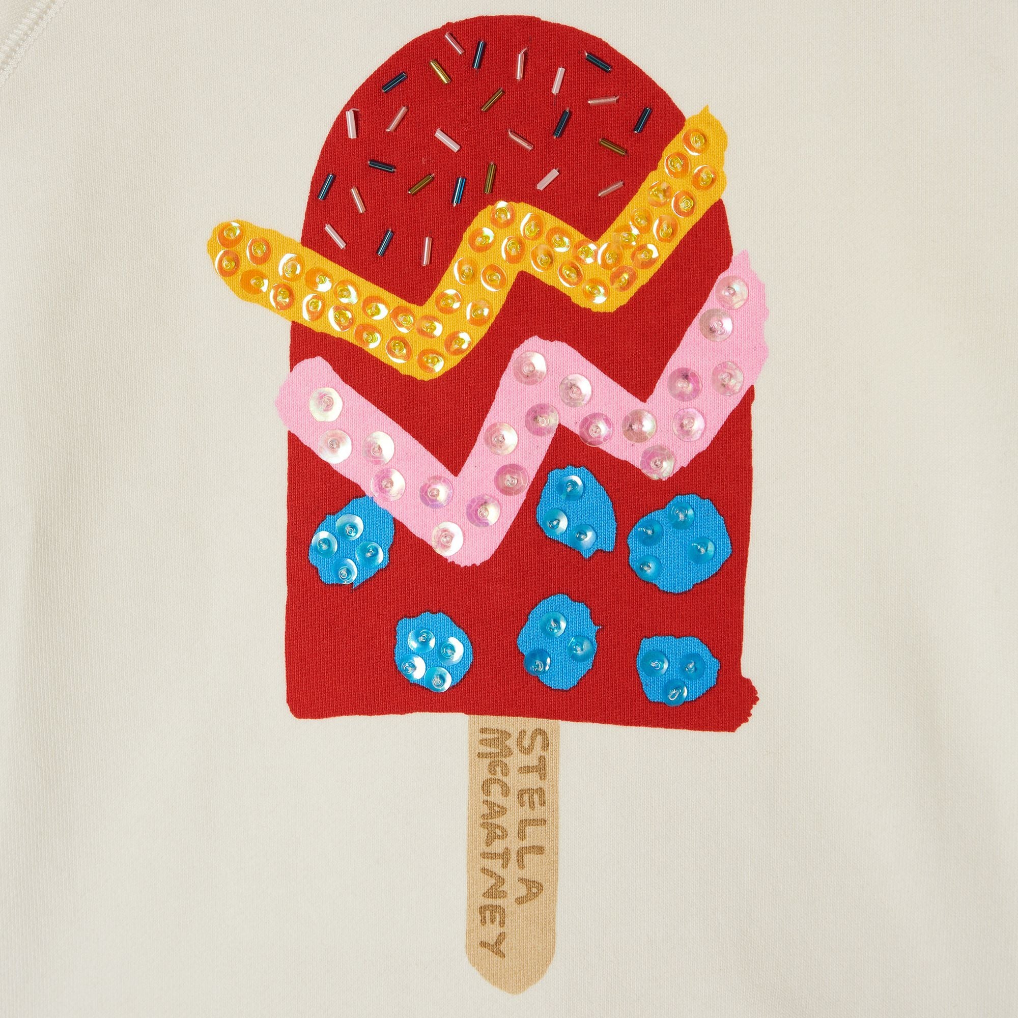 Boys & Girls White Ice Cream Sweatshirt