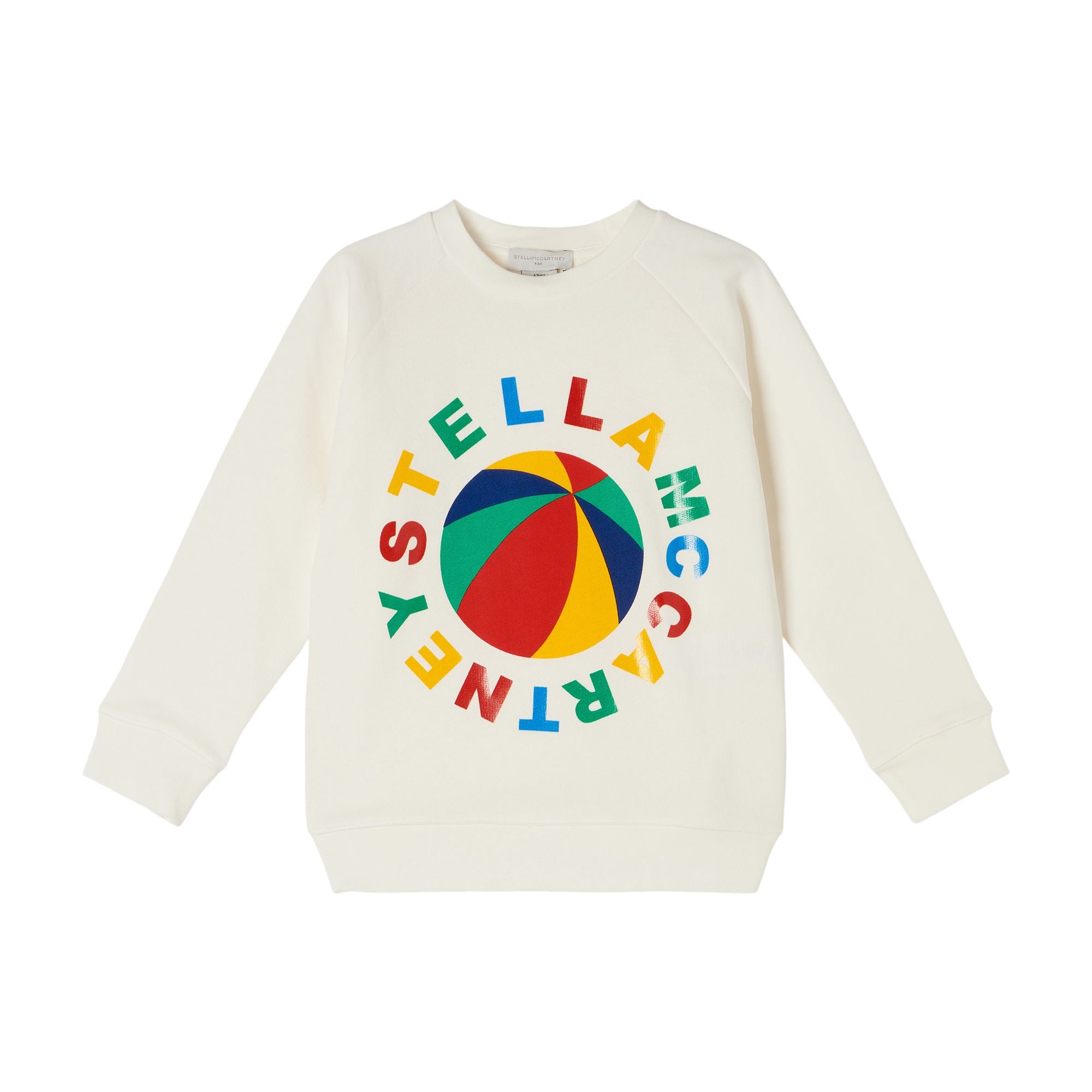 Boys & Girls White Logo Sweatshirt