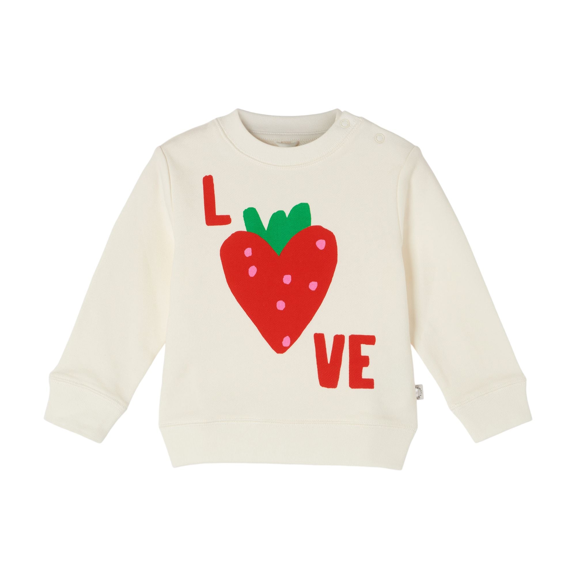 Baby Boys & Girls White Strawberry Sweatshirt