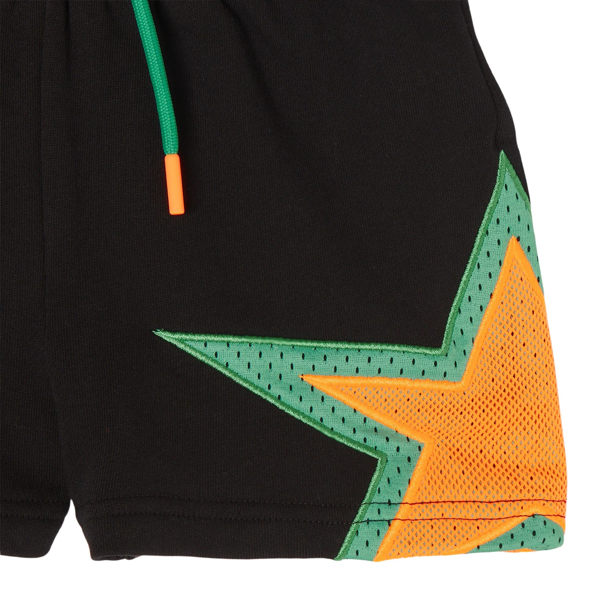 Boys & Girls Black Star Shorts