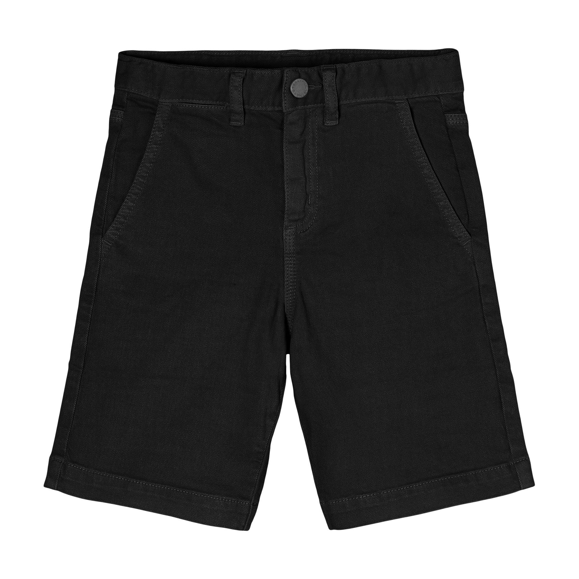 Boys & Girls Black Cotton Shorts