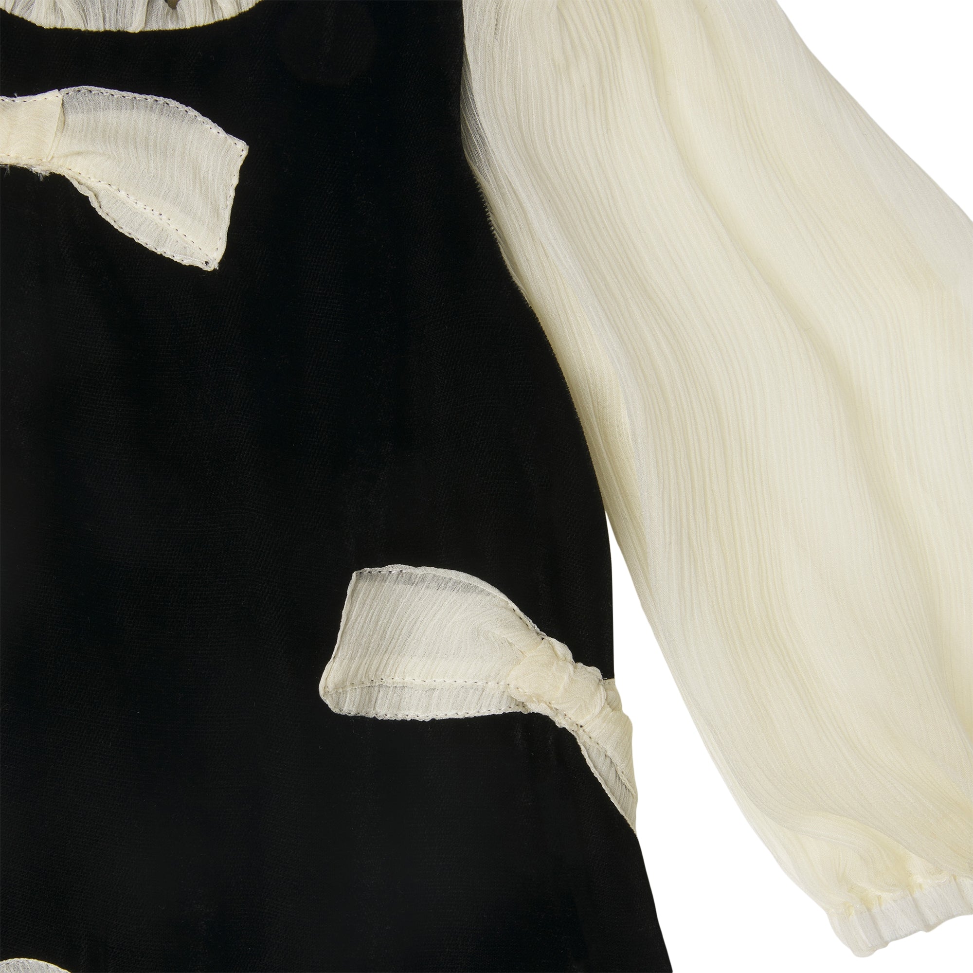 Baby Girls Black Bow Dress