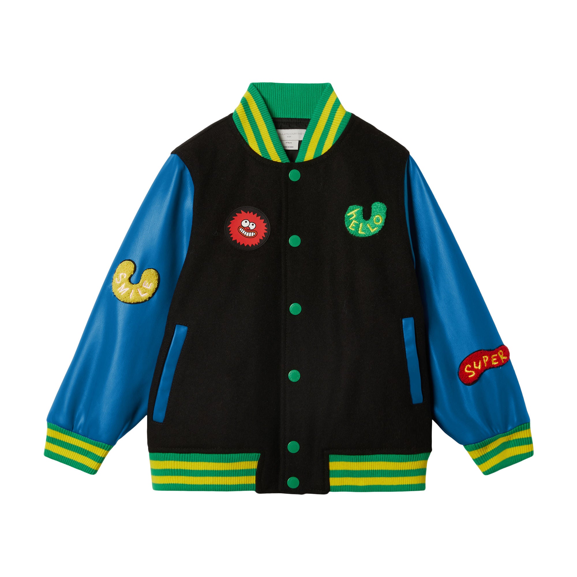 Boys Black Embroidered Jacket