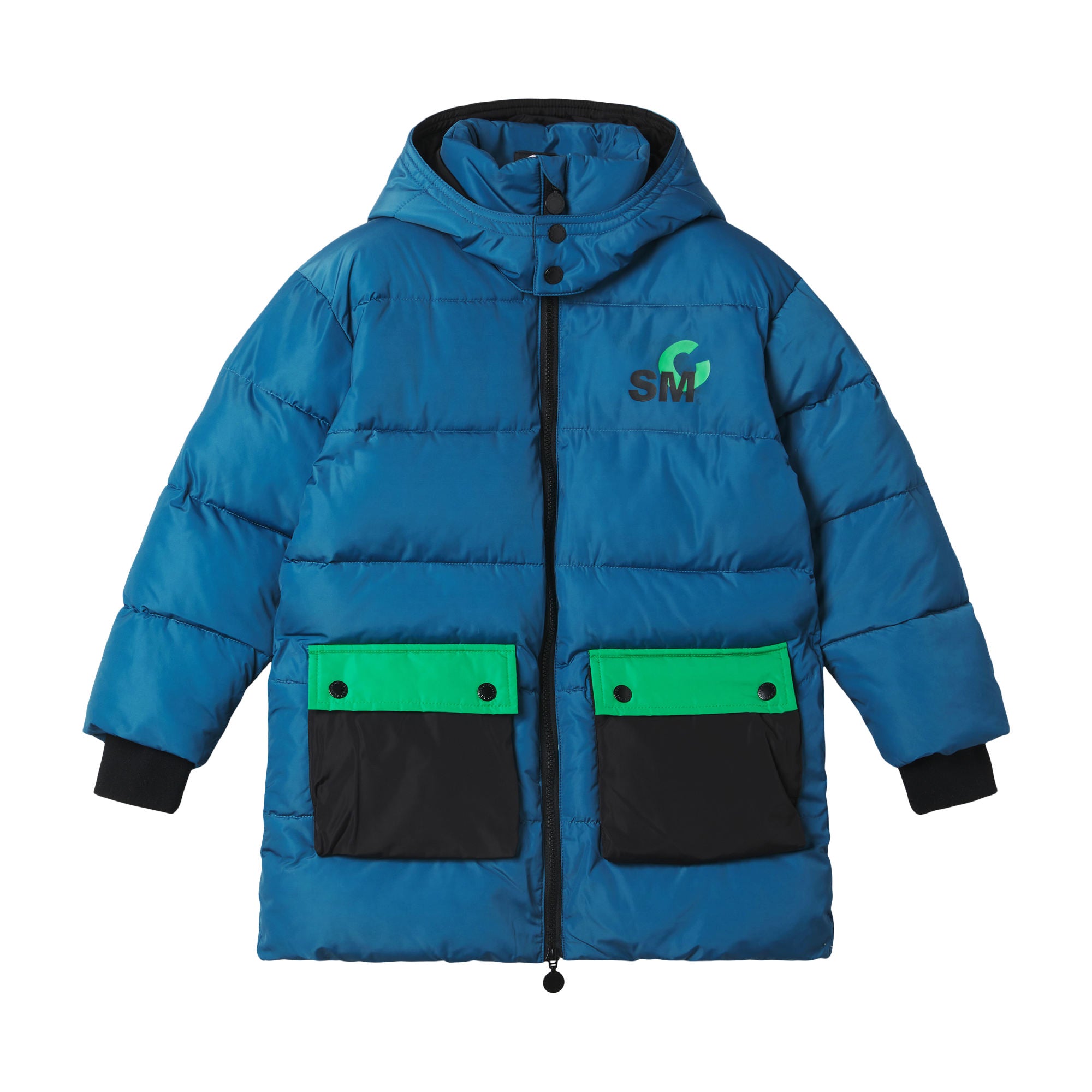 Boys Blue Padded Coat