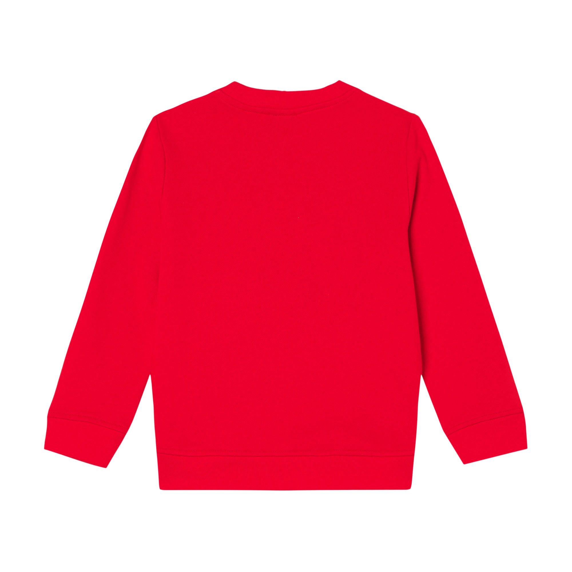 Boys Red Printed Cotton Sweatshirt