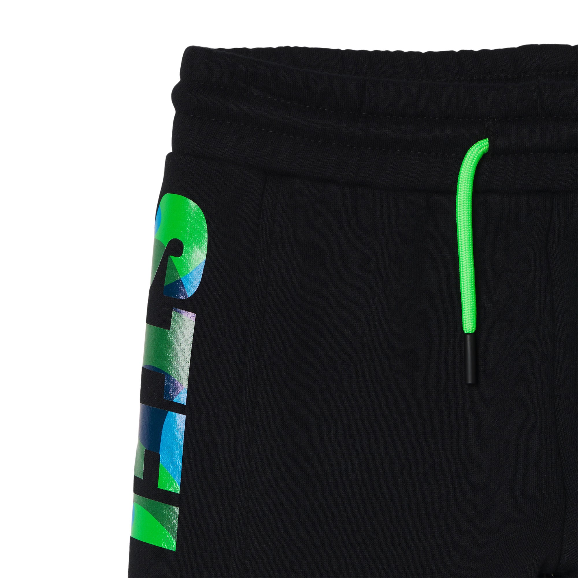 Boys Black Logo Sport Trousers