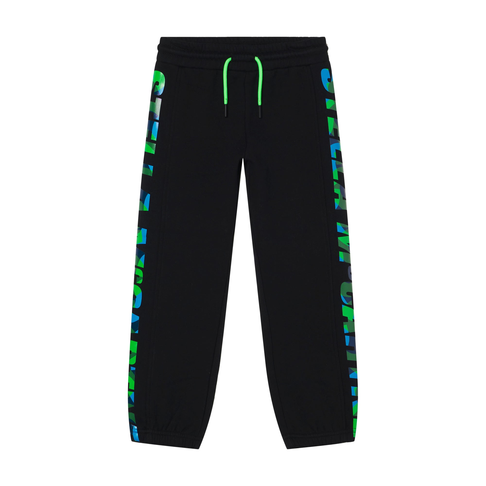 Boys Black Logo Sport Trousers