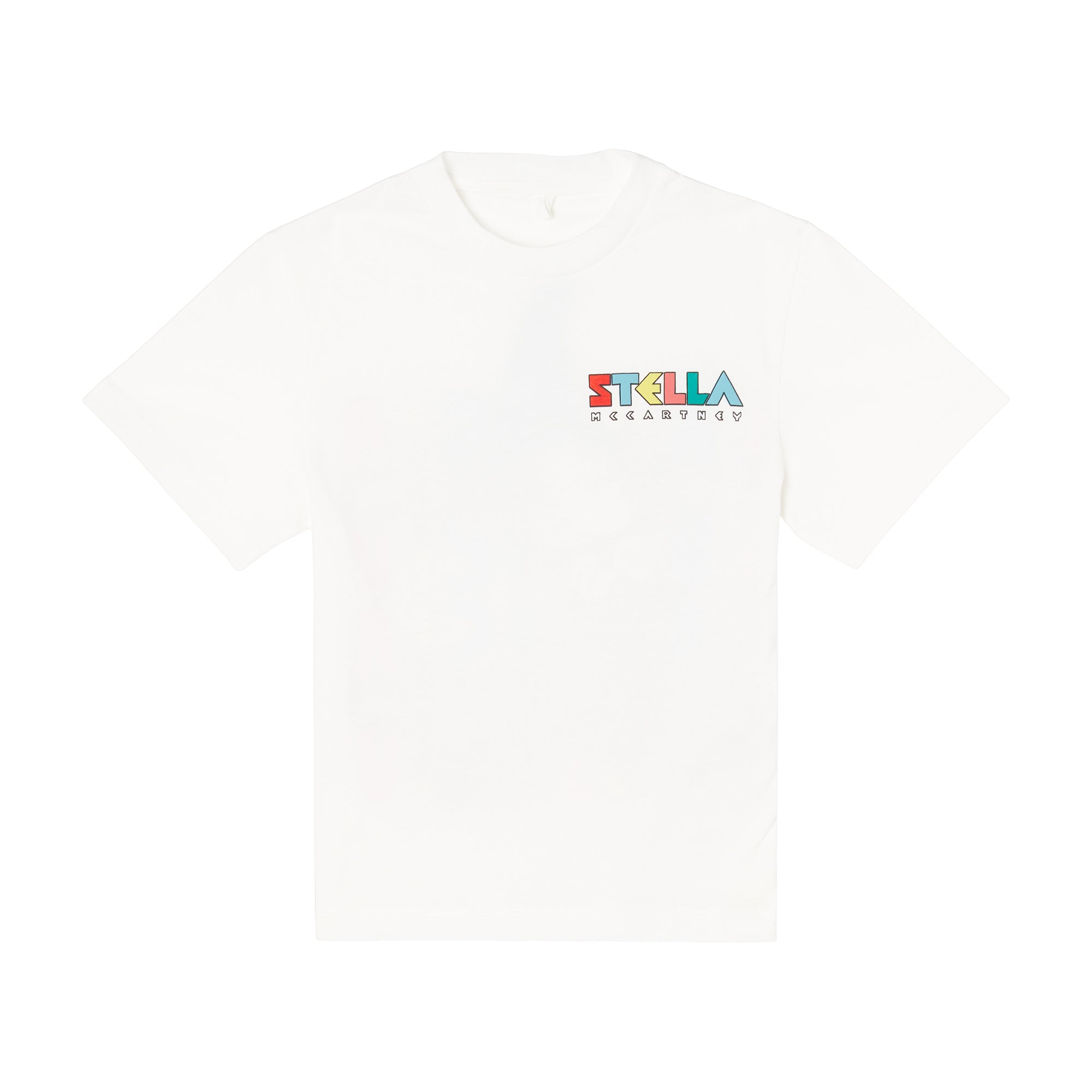 Boys White Logo Cotton T-Shirt