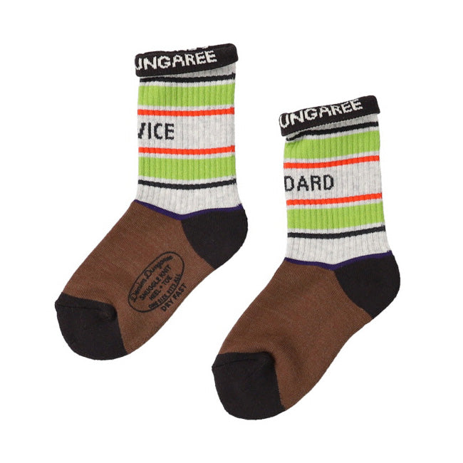 Boys Brown Stripes Socks