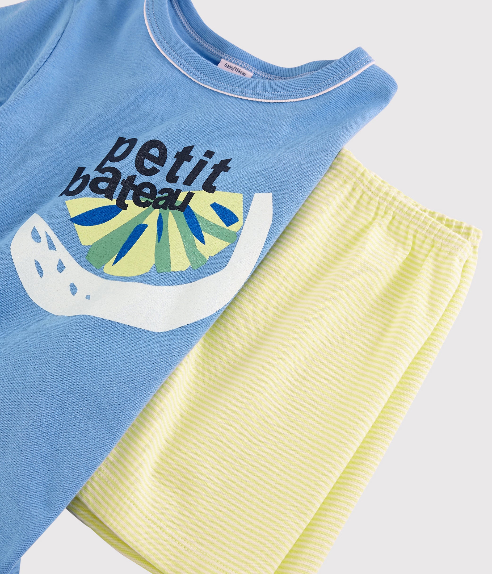 Boys Blue & Yellow Cotton Set